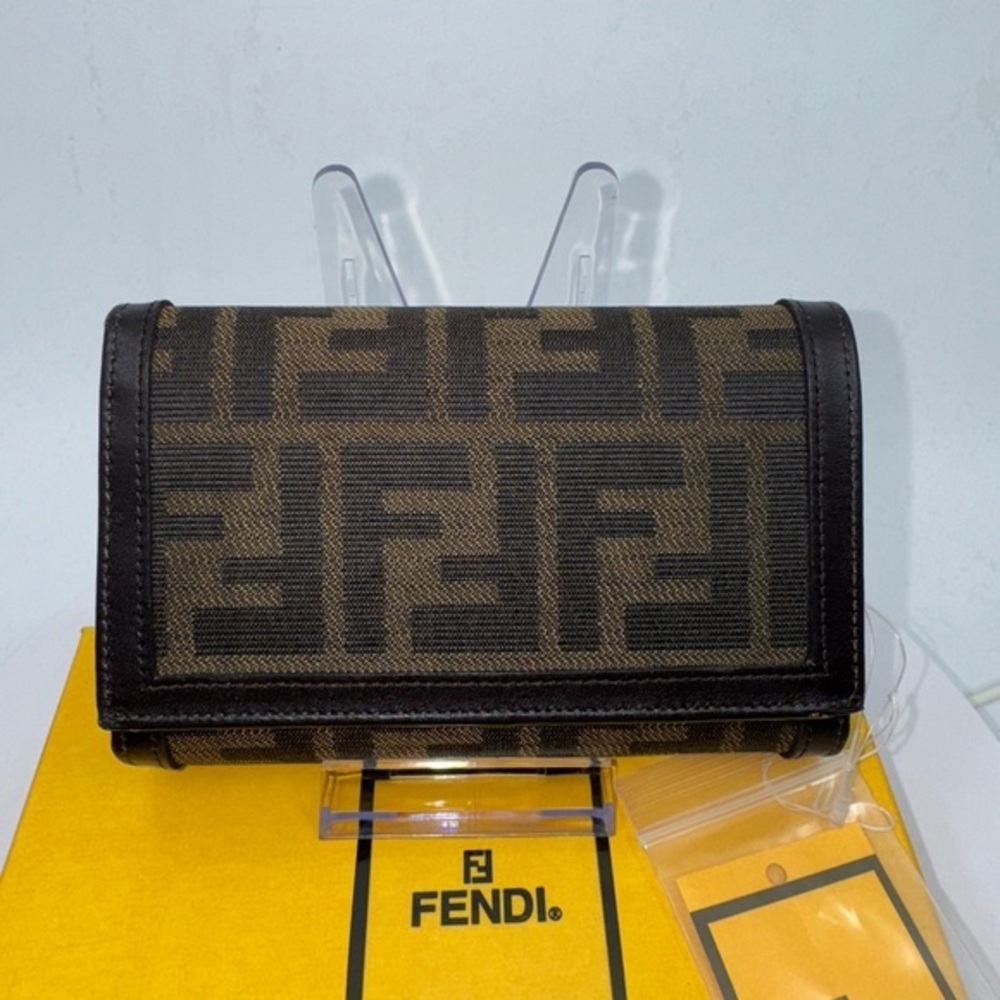 Fendi Zucca Wallet Vintage NWT